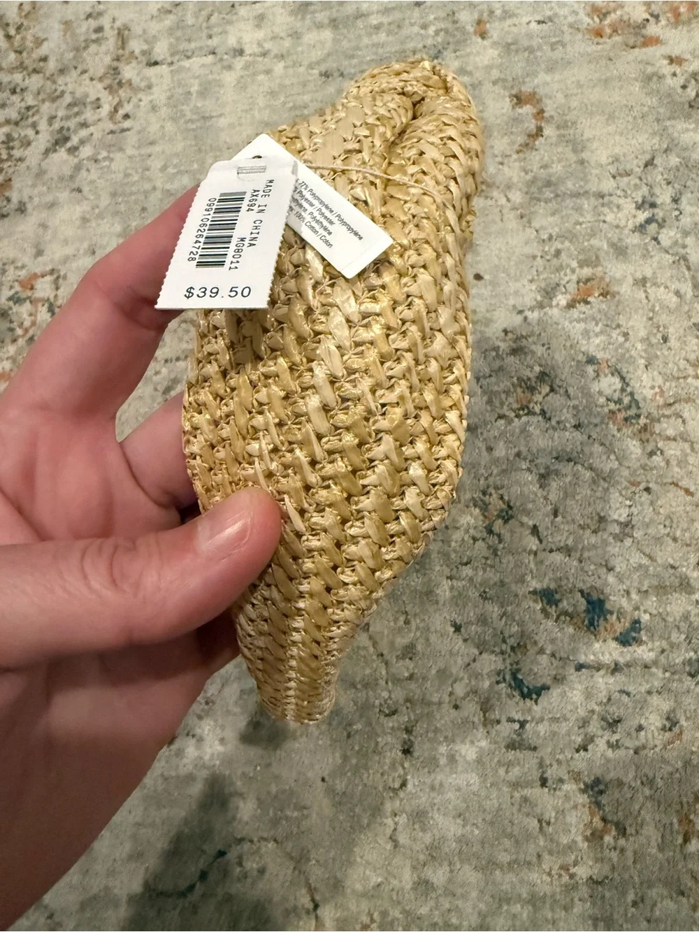 Woven Knot Headband in Natural Straw - Women Accessories J Crew